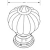 BP4035AE11 Eclectic Acrylic and Metal Knob - 4035 | Kunal Kitchens