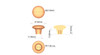 BP60037325 Eclectic Ceramic Knob - 037 | Kunal Kitchens