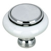 BP7624614030 Eclectic Metal and Ceramic Knob - 7624 | Kunal Kitchens