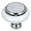 BP7624614030 Eclectic Metal and Ceramic Knob - 7624 | Kunal Kitchens