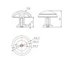 BP80930143 Transitional Metal Knob - 8093 | Kunal Kitchens