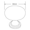 BP9041130 Modern Metal Knob - 9041 | Kunal Kitchens