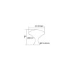 BP9041191 Modern Metal Knob - 9041 | Kunal Kitchens