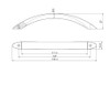 BP16338900 Modern Metal Pull - 16338 | Kunal Kitchens