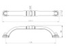 BP23738128907 Traditional Metal Pull - 2373 | Kunal Kitchens