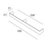 BP680256195 Modern Metal Pull - 6802 | Kunal Kitchens