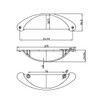 BP82333195 Traditional Metal Pull - 8233 | Kunal Kitchens