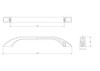 BP85993160195 Modern Metal Pull - 8599 | Kunal Kitchens