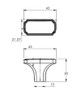 BP77043143 Transitional Metal knob - 77043 | Kunal Kitchens