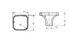 BP77035195 Transitional Metal Knob - 770 | Kunal Kitchens
