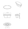 BP73116242 Modern Metal Knob - 7311 | Kunal Kitchens