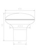 BP62431145 Modern Plastic Knob | Kunal Kitchens