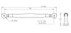 BP790160195 Traditional Metal Pull - 790 | Kunal Kitchens