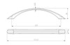 BP391458193 Traditional Metal Pull - 3914 | Kunal Kitchens