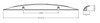 BP80845128184 Modern Metal Pull - 808 | Kunal Kitchens