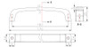 BP820160BORB Modern Metal Pull - 820 | Kunal Kitchens