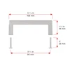 BP87396195 Modern Metal Pull - 873 | Kunal Kitchens
