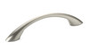 BP65017195 - Brushed Nickel Modern Arched Cabinet Pull | Kunal Kitchens