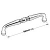 BP1452AAE Traditional Metal Pull - 145 | Kunal Kitchens