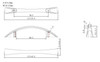BP82176195 Modern Metal Pull - 821 | Kunal Kitchens