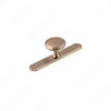 BP228640CHBRZ Transitional Metal Wardrobe Knob and Backplate | Kunal Kitchens