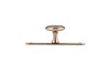 BP228640CHBRZ Transitional Metal Wardrobe Knob and Backplate | Kunal Kitchens