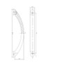 BP16396900 Modern Metal Pull - 163 | Kunal Kitchens
