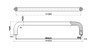 BP228806195 Modern Metal Pull - 2288 | Kunal Kitchens