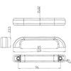 BP74496145 Modern Plastic Pull - 7449 | Kunal Kitchens