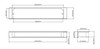BP897128BORB Modern Metal Edge Pull - 8971 | Kunal Kitchens