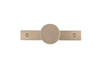 BP229540CHBRZ Modern Metal Wardrobe Knob and Backplate | Kunal Kitchens
