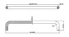 BP228808195 Modern Metal Pull - 2288 | Kunal Kitchens