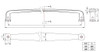 BP810192BORB Transitional Metal Pull - 810 | Kunal Kitchens