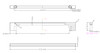 BP8160192900 Modern Metal Pull - 8160 | Kunal Kitchens