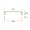 BP801160195 Modern Metal and Aluminum Pull - 801