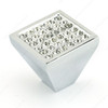 BP123403414001 Modern Metal and Crystal Knob - 1234 | Kunal Kitchens