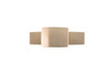 BP224543CHBRZ Transitional Metal Wardrobe Knob and Backplate - 2245 | Kunal Kitchens