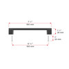 BP8160160900 Modern Metal Pull - 8160 | Kunal Kitchens