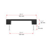 BP8160128900 Modern Metal Pull - 8160 | Kunal Kitchens