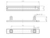 BP253796195 Transitional Metal Pull - 2537 | Kunal Kitchens