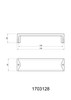 BP1703128195 Modern Metal Pull - 1703 | Kunal Kitchens