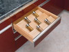 4SDI24 - 22" W Natural Maple Tiered Spice Drawer Insert | Kunal Kitchens