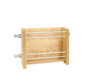 4WFR-18-1 Vertical Multi-Foil Wrap Holder For 18" Cabinet For Wall Org-Wood-Light Brown | Kunal Kitchens