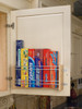 4WFR-21-1 Vertical Multi-Foil Wrap Holder For 21" Cabinet For Wall Org-Wood-Light Brown | Kunal Kitchens