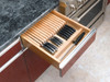 RV4WKB-1 Cut-To-Size Insert Wood Knife Block W/ Divider - Natural Maple | Kunal Kitchens