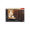 4WLS882-35-570 35" Wood Half-Moon 2 Tray Set W/Hdw For Blind Corner-Wood-Light Brown