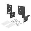 CJD-DMB-KIT Jewelry Drawer Door Mount Bracket Kit 5 Pr Per Ctn For Closet-Metal-Black | Kunal Kitchens