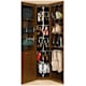 CLSZ-W5-96-1 5 Shelf Women'S Shoezen With Tele Shaft For Closet-Steel-Chrome