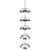 CLSZ-W5-96-1 5 Shelf Women'S Shoezen With Tele Shaft For Closet-Steel-Chrome | Kunal Kitchens