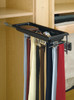 TBC-14TCR Belt/Tie Rack W/Storage Tray For Closet-Steel-Chrome | Kunal Kitchens